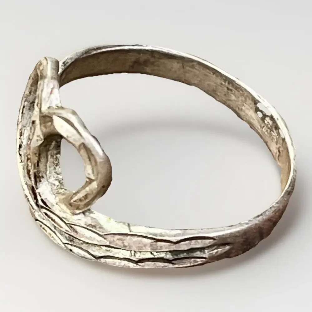 VTG Cheryl Wadsworth Hopi Sterling Silver Ring Handmade Native American Sz 8.5